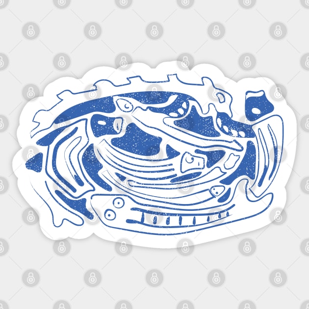 Ancient russian fishes Sticker by Catdog